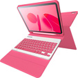 Etui z klawiaturą do iPad 11" 2025 A16 (11 gen.) / iPad 10.9" 2022 (10 gen.), Pen Slot, magenta