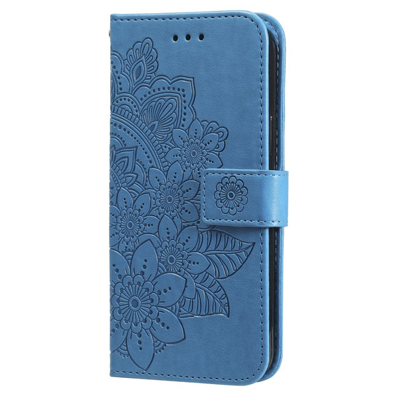 Etui z klapką do Xiaomi Redmi Note 13 Pro 5G, Mandala, niebieskie