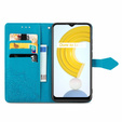 Etui z klapką do Realme C21, Mandala, niebieskie
