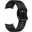 Pasek silikonowy do Samsung Galaxy Watch 4/5/6 40/42/43/44/45/46/47mm, Czarny
