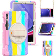 Etui pancerne do Samsung Galaxy Tab S9 / S8 / S7, ochronne 360 z miejscem na rysik, Kolorowe