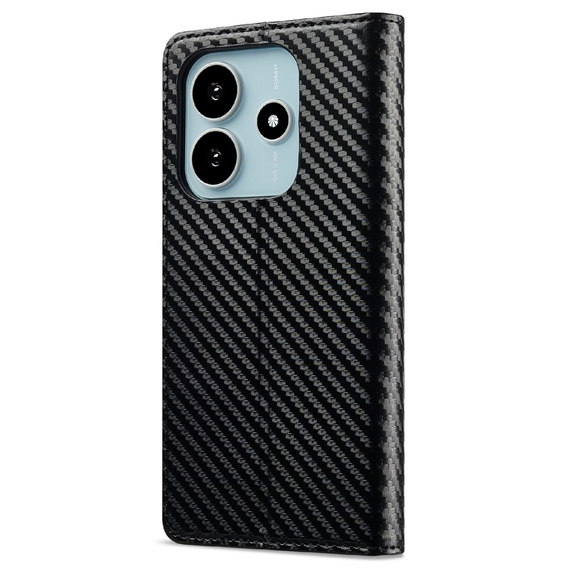 Etui LC.IMEEKE do Xiaomi Redmi Note 14 4G – elegancka ochrona i praktyczne funkcje - czarne
