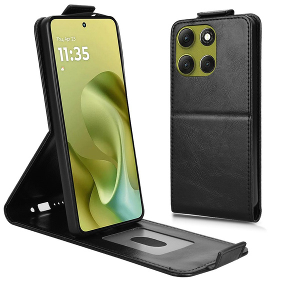 Etui z klapką do Xiaomi Redmi 15 5G / 4G, Flip Case, czarne