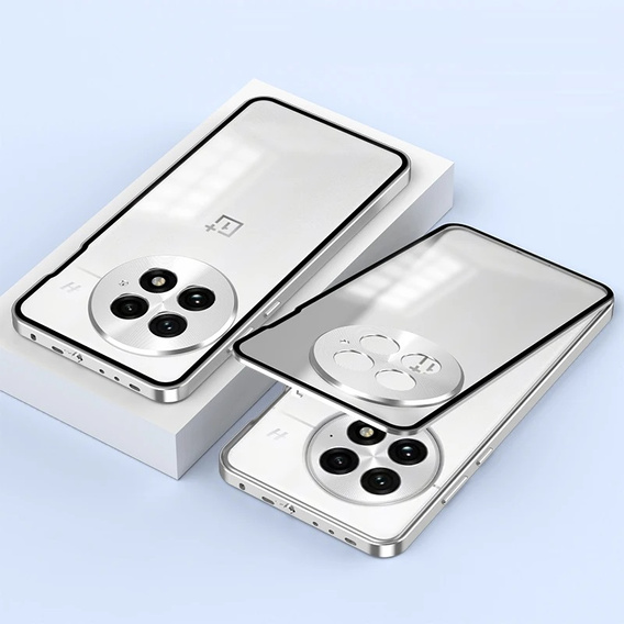 Etui do OnePlus 13R, Frame Case, srebrne