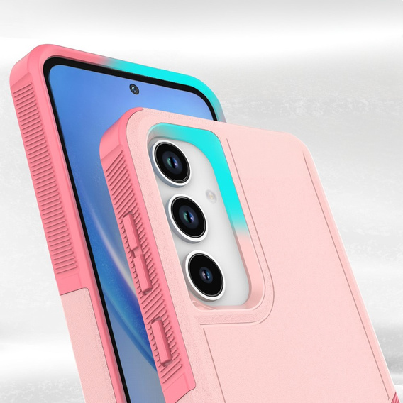 Etui pancerne do Samsung Galaxy A56 5G, Dual Shockproof, różowe