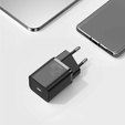 Baseus ładowarka sieciowa Super Si PD 25 W USB-C + kabel USB-C, czarna