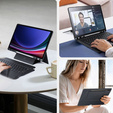 Etui z podświetlaną klawiaturą do Samsung Galaxy Tab S9+ Plus / S9 FE+ Plus / S10+ Plus, Dux Ducis, czarne