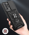 Zestaw Etui NOX Camera Slide do Samsung Galaxy A13 4G - Black + Szkło