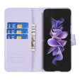 Etui z klapką do Samsung Galaxy Z Fold6 5G, Wallet, BINFEN COLOR, fioletowe