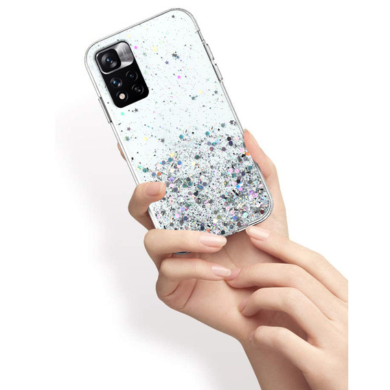Etui do Xiaomi Redmi Note 11 Pro 4G/5G, Glittery, przezroczyste