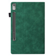 Etui do Lenovo Tab P11 Pro Gen 2 TB132FU TB132XU 11.2", Classic, z miejscem na rysik, zielone