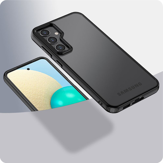 Etui Magmat do Samsung Galaxy S23 FE, Tech-Protect, Matowe Przezroczyste / Czarne