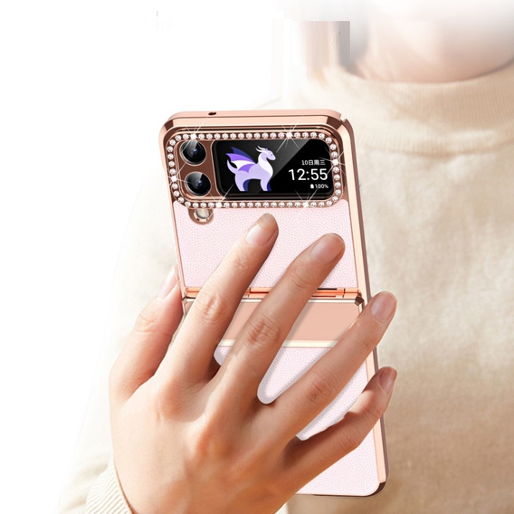 Etui do Samsung Galaxy Z Flip 4 5G, ElectroLeather, różowe