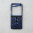 Etui pancerne do Samsung Galaxy Z Flip5 5G, Nox Case Ring, niebieskie