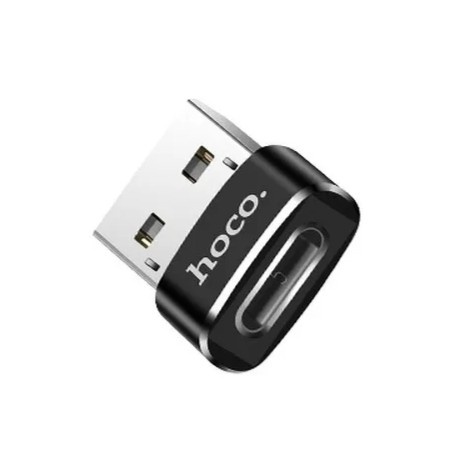 Adapter HOCO UA6 OTG USB-A do USB-C – czarny