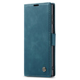 Etui CASEME do Samsung Galaxy S22 Ultra, Leather Wallet Case, zielone