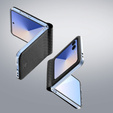 Etui Dux Ducis Bril Series do Samsung Galaxy Z Flip7 5G – czarne, skórzane