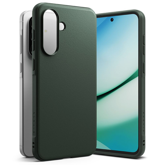Etui Ringke do Galaxy A36 / A56 5G, Onyx, Zielone + Szkło Hartowane 9H