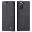 Etui CASEME do Samsung Galaxy S22 5G, Leather Wallet Case, czarne