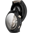 2w1 Etui silikonowe z osłoną ekranu do Huawei Watch 5 42mm – lekka ochrona wyświetlacza i boków - czarne