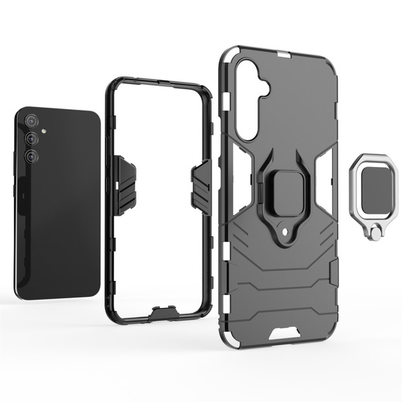 Etui do Samsung Galaxy A34 5G, Kickstand Ring, czarne