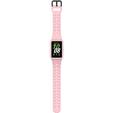 Pasek Silikonowy z Etui do Samsung Galaxy Fit 3, Różowy
