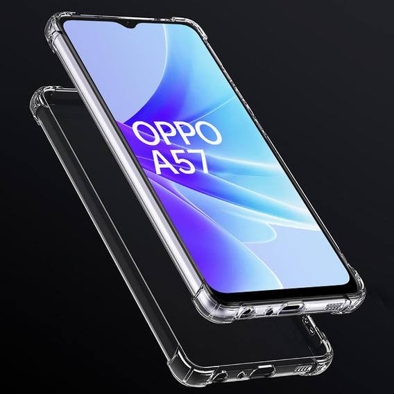 Etui do Oppo A57s, Dropproof, Przezroczyste