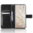 Etui z klapką do Honor 70 5G, Crazy Horse Wallet, czarne