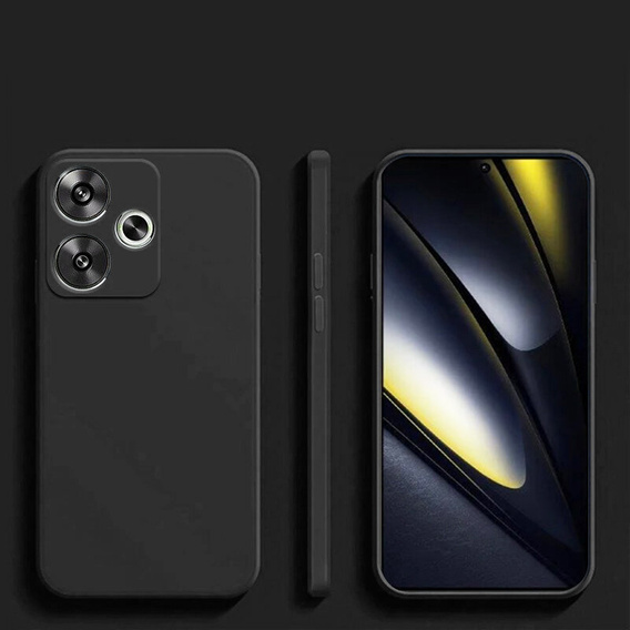 Etui do Xiaomi Poco F6, Silicone Lite, czarne
