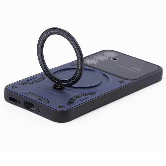 Etui pancerne do Samsung Galaxy A54 5G, CamShield MagSafe, niebieskie