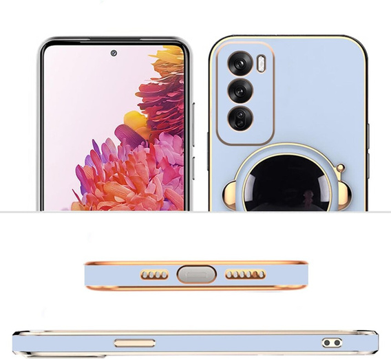 Etui do Oppo Reno 12, Astronaut, niebieskie