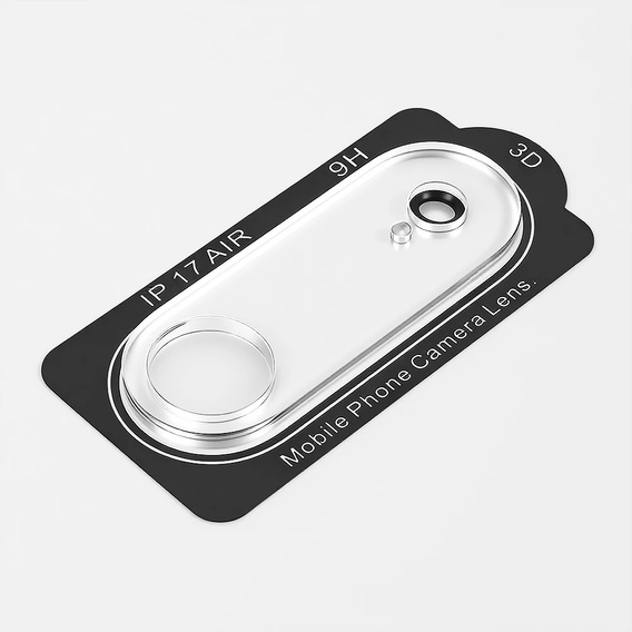 2x Szkło hartowane ERBORD na wyspę aparatów do iPhone Air, przezroczyste