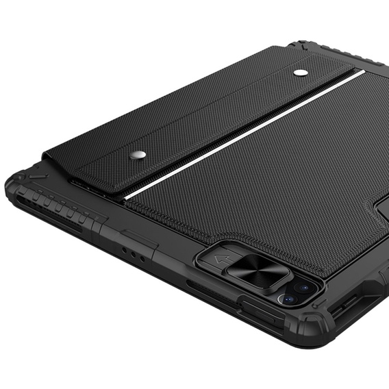 Etui z klawiaturą do iPad Pro 12.9" 2022/2021/2020 (6/5/4 gen.), NILLKIN Bumper Pen Slot, czarne