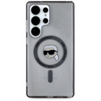 Etui Karl Lagerfeld do Samsung Galaxy S25 Ultra, IML Ikonik MagSafe, czarne\przezroczyste