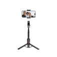 Tech-Protect Kijek Selfie Stick Tripod Bluetooth z lampą LED, czarny