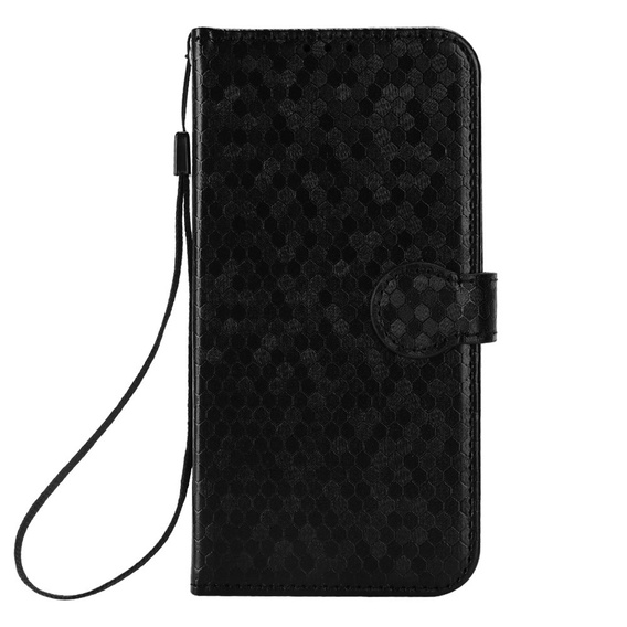 Etui z klapką do Motorola Edge 60 / 60 Fusion, Wallet Rhombus, czarne