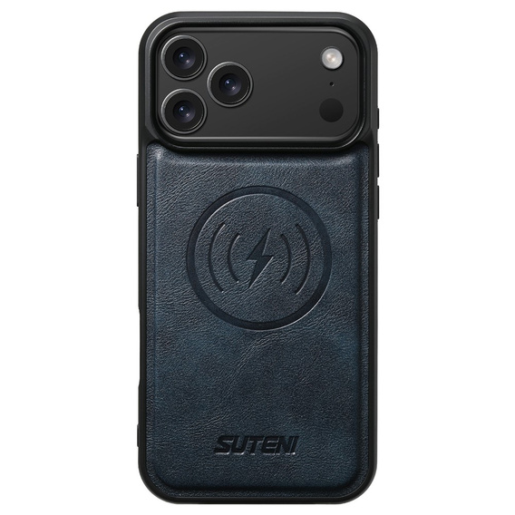 Etui z klapką 2w1 do iPhone 17 Pro Max, SUTENI, do MagSafe, niebieskie