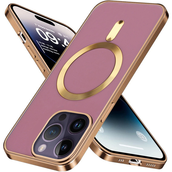 Etui Magnetyczne do Magsafe do iPhone 14 Pro Max, Fioletowy