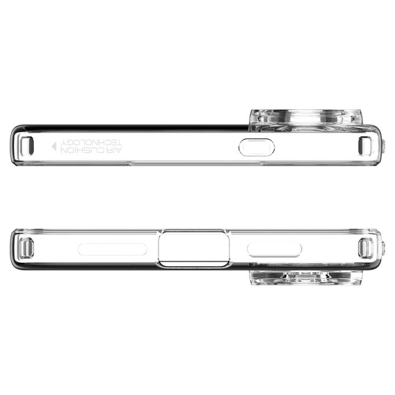 Etui Spigen do Samsung Galaxy S25 Edge, Liquid Crystal, przezroczyste + Szkło hartowane