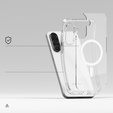 Etui Ringke do Samsung Galaxy A36 / A56 5G, Fusion MagSafe, Przezroczyste + Szkło Hartowane 9H