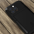 Etui Love Mei do iPhone 13 Pro, pancerne ze szkłem, czarne