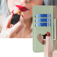 Etui z klapką do Motorola Edge 40 Neo 5G, Wallet Zipper Pocket, z lusterkiem, zielone