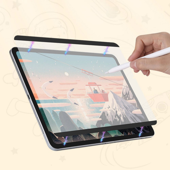 Folia ochronna PVC Paper Feel Magnetyczna do iPad 11" 2025 A16 (11 gen.) / iPad 10.9" 2022 (10 gen.)