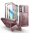 Etui pancerne do Samsung Galaxy A16 / A16 5G, Dexnor Full Body (Two Frames), różowe