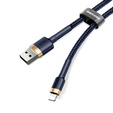 Baseus Cafule – kabel USB-A do Lightning 1 m 2,4A złoto-niebieski