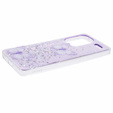 Etui do Xiaomi Redmi Note 13 Pro+, Glitter Butterfly, fioletowe