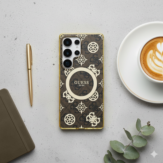 Etui GUESS Magnetic IML Peony do Samsung Galaxy S25 Ultra