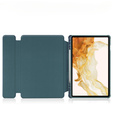 Etui z klawiaturą do Samsung Galaxy Tab S9+, Rotary 360° Leather, ciemnozielone