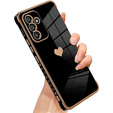 Zestaw Etui do Samsung Galaxy A54 5G, Electro heart, Czarne + szkło