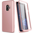 Etui do Samsung Galaxy S9, Suritch Full Body, różowe rose gold